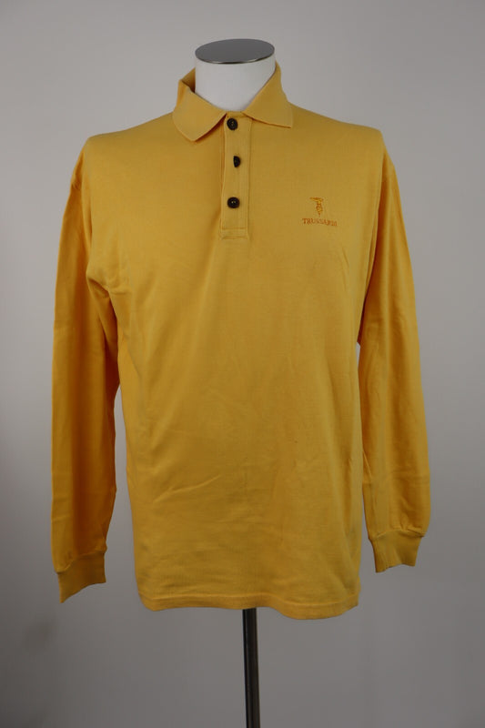 TRUSSARDI MAGLIA POLO UOMO TG 2XL MAN T-SHIRT CASUAL VINTAGE COTONE