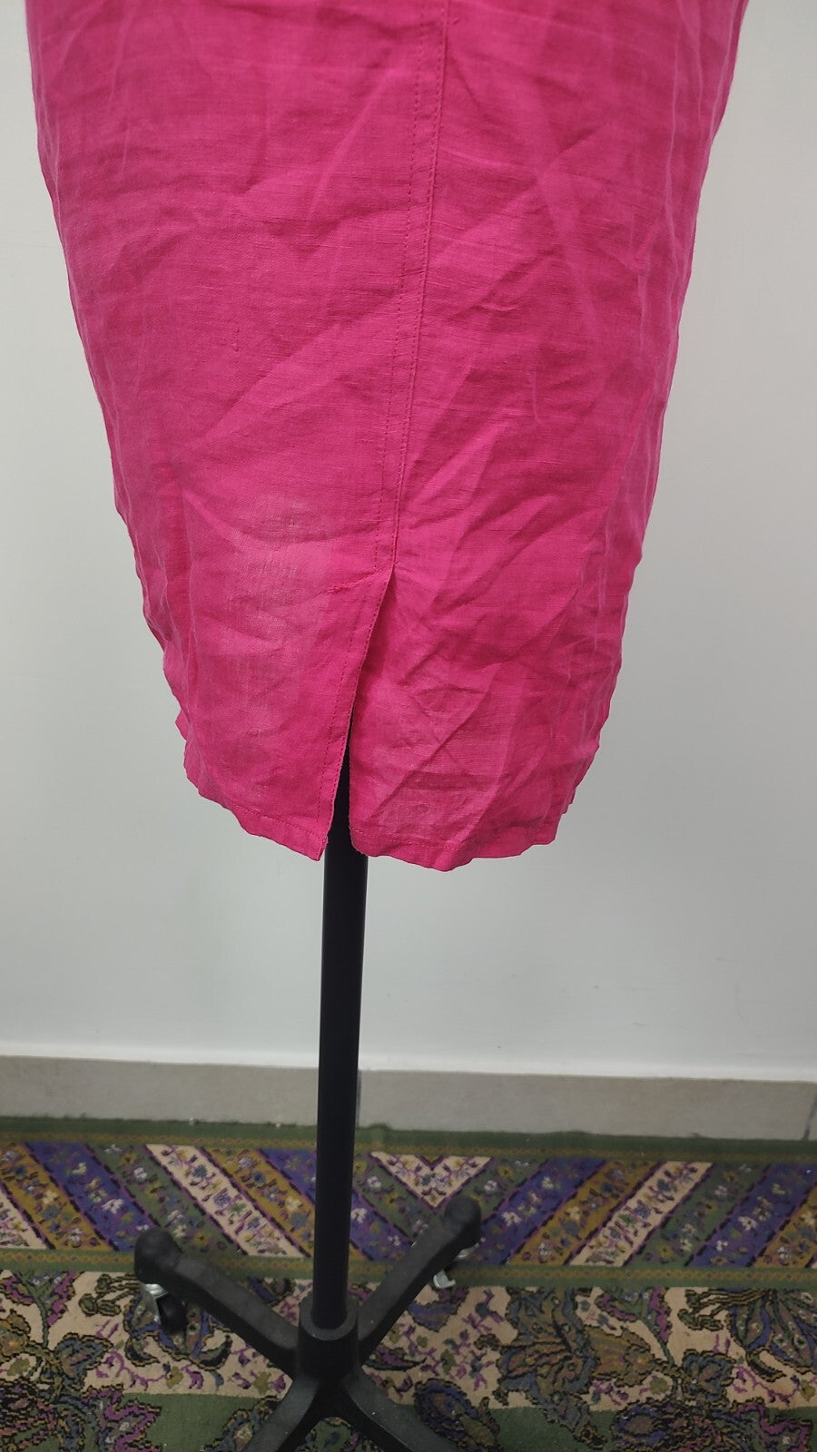 MARELLA VESTITO DONNA TG. 48 WOMAN CASUAL VINTAGE DRESS LINO