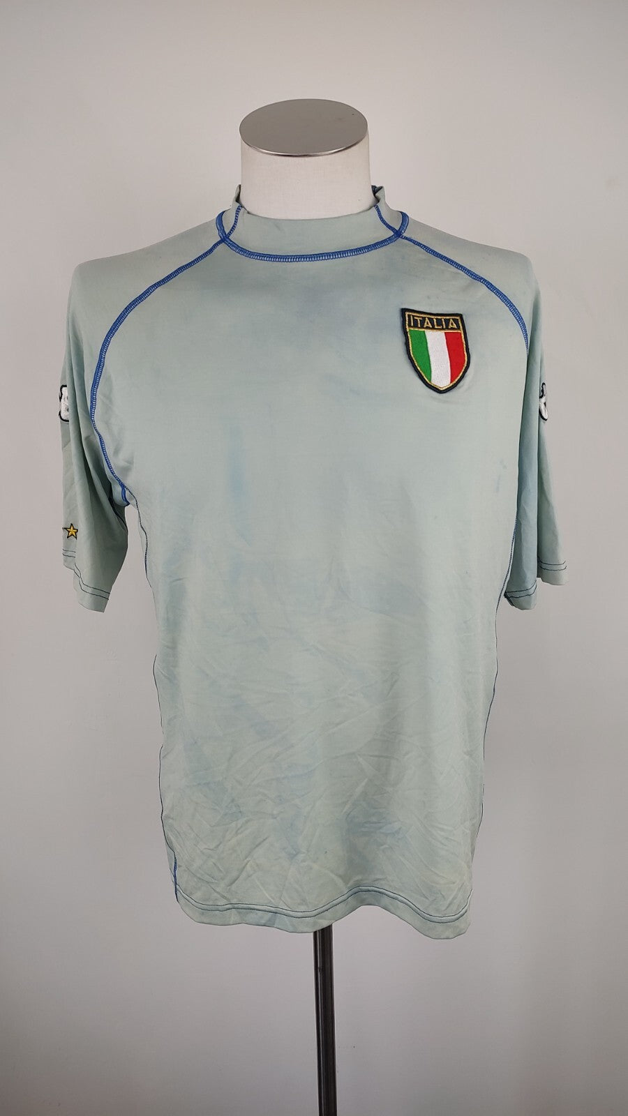 KAPPA ITALIA MAGLIA CALCIO UOMO Tg XL SOCCER JERSEY VINTAGE PORTIERE