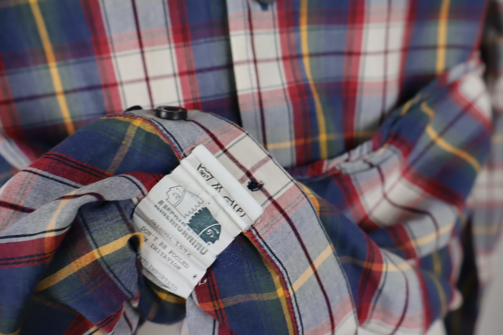 AMERICANINO CAMICIA UOMO COTONE TG. L MAN CASUAL VINTAGE SHIRT COTTON