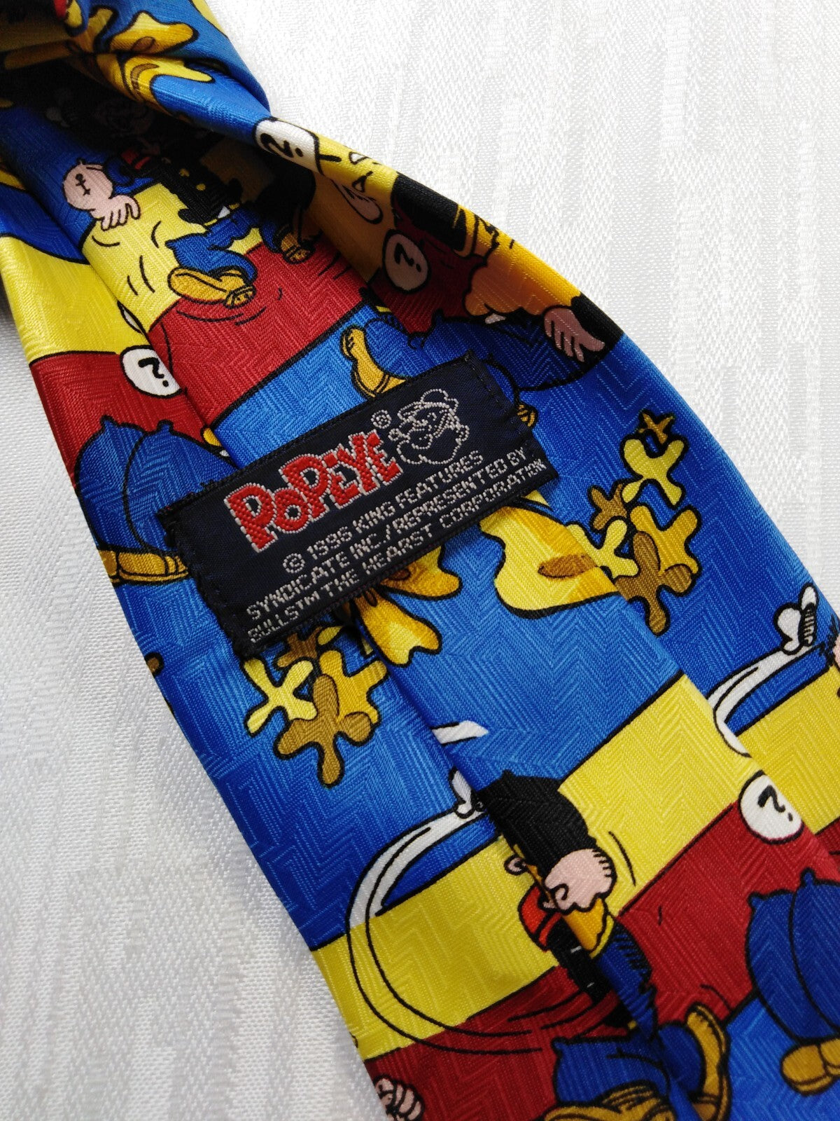 POPEYE POLIESTERE TIE CRAVATTA NECKTIE MADE IN ITALY VINTAGE CLASSIC