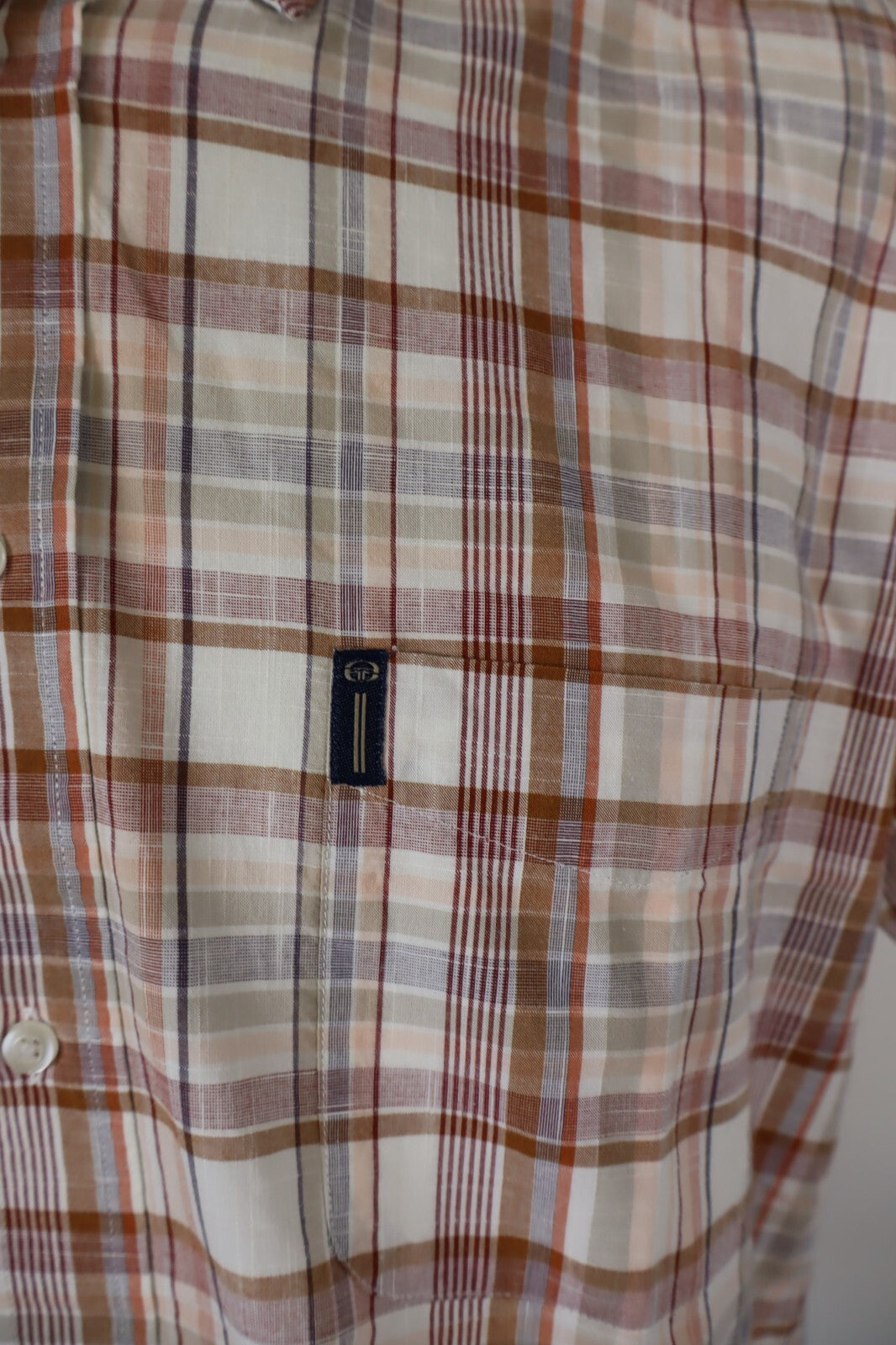 SERGIO TACCHINI CAMICIA UOMO COTONE TG M MAN CASUAL VINTAGE SHIRT COTONE