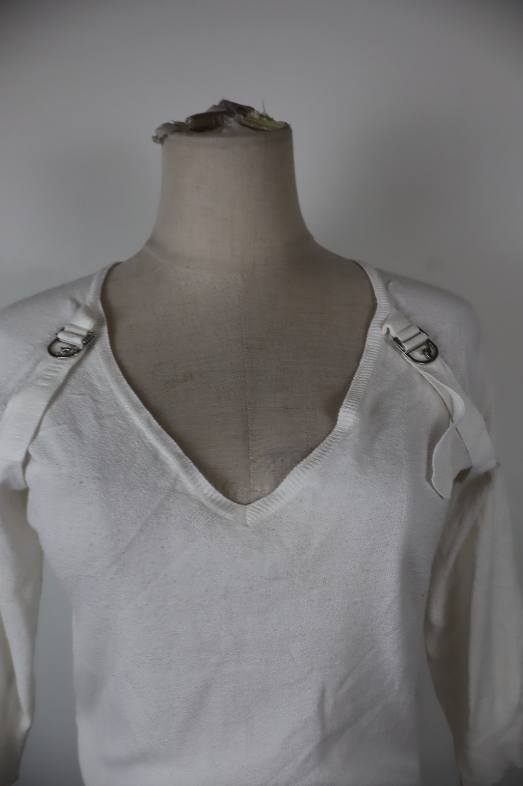 TRUSSARDI JEANS MAGLIA DONNA TG. M WOMAN CASUAL VINTAGE T-SHIRT TOP MAGLIONE
