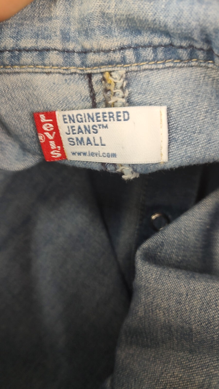 LEVI'S CAMICIA UOMO DENIM JEANS TG. S MAN CASUAL VINTAGE SHIRT