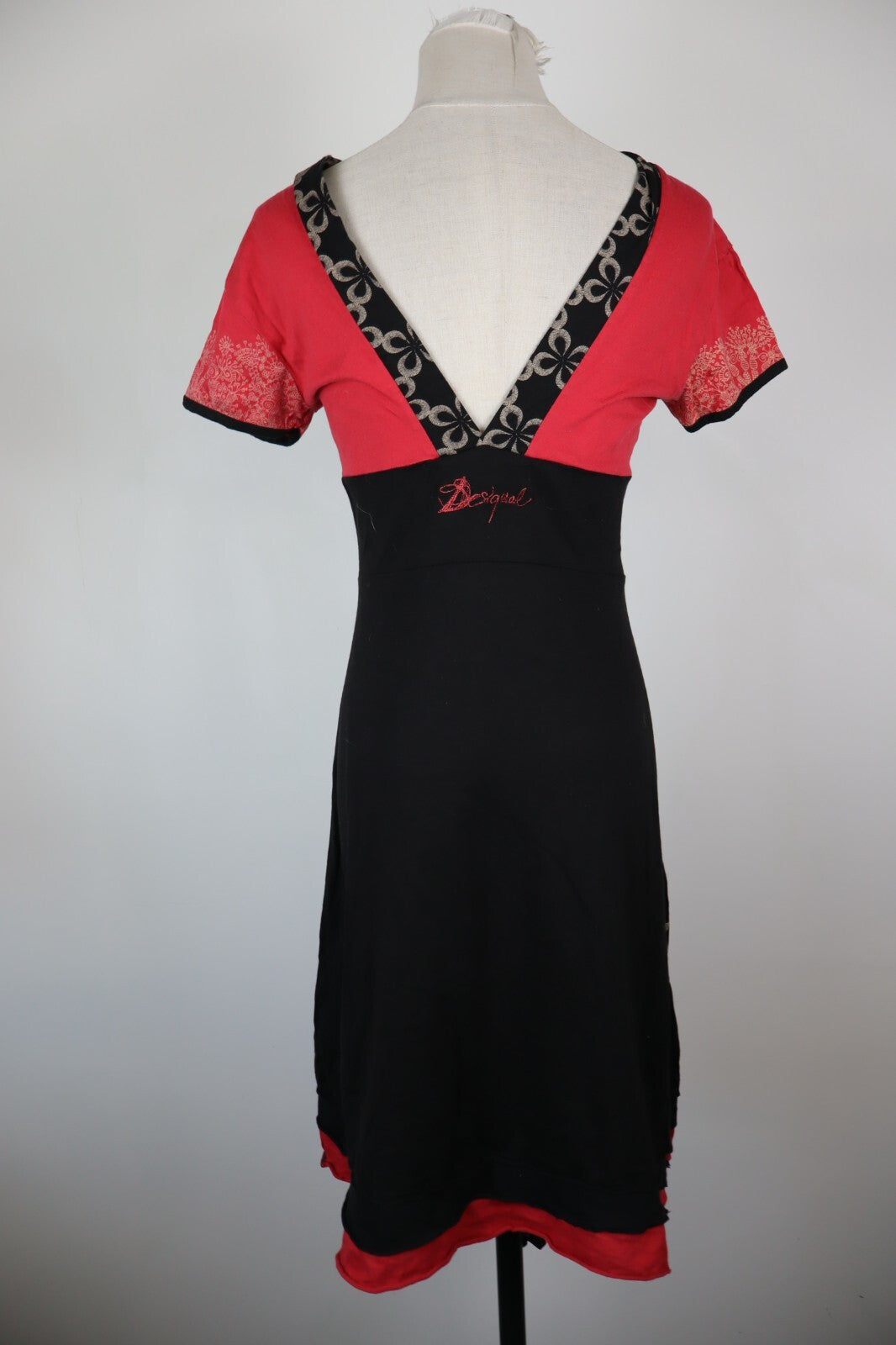 DESIGUAL VESTITO ABITO DONNA TG. M WOMAN CASUAL VINTAGE DRESS