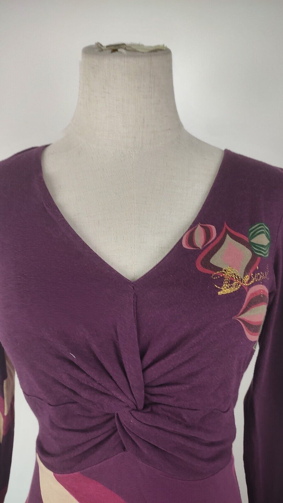 DESIGUAL VESTITO DONNA TG. XS WOMAN CASUAL VINTAGE DRESS