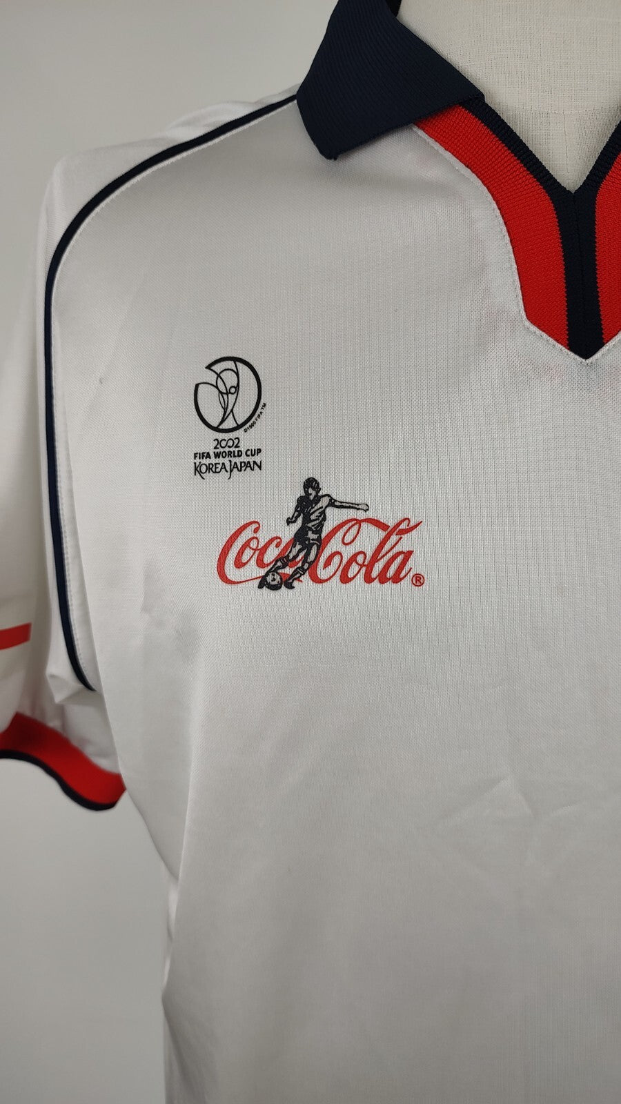 FIFA WORLD CUP KOREA JAPAN INGHILTERRA MAGLIA CALCIO UOMO Tg L SOCCER JERSEY