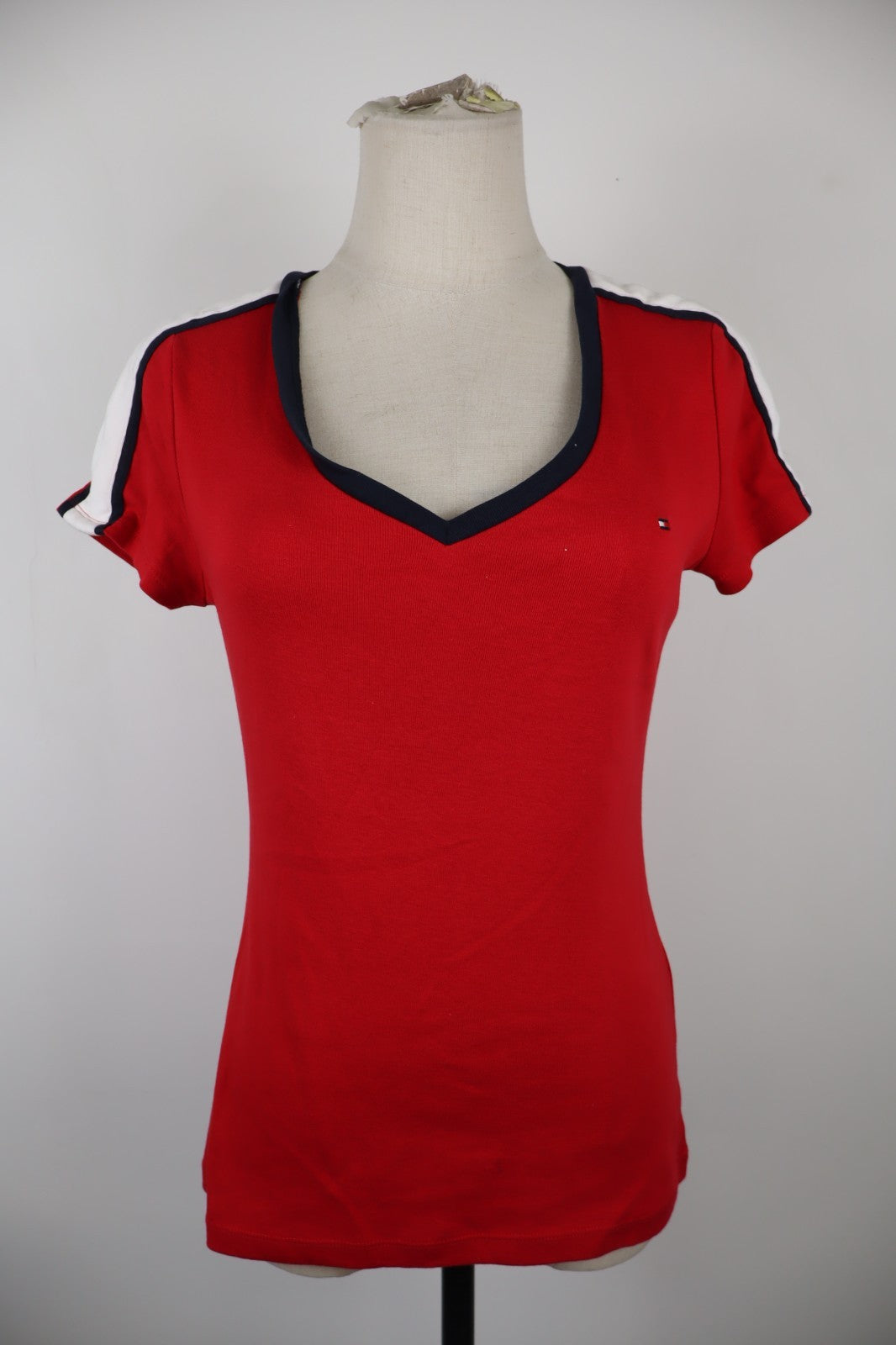 TOMMY HILFIGER MAGLIA COTONE DONNA TG. S WOMAN CASUAL VINTAGE T-SHIRT COTTON