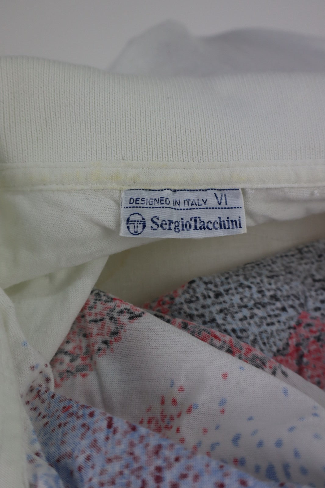 SERGIO TACCHINI MAGLIA POLO UOMO TG. VI MAN T-SHIRT CASUAL VINTAGE TENNIS