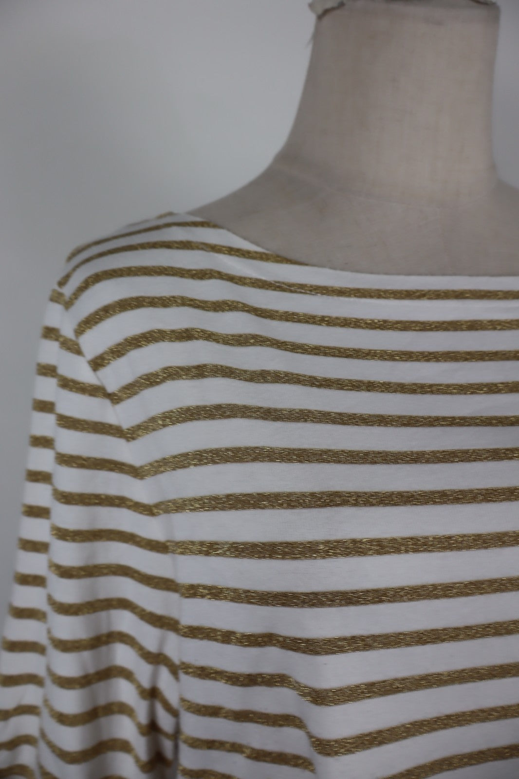 RALPH LAUREN MAGLIA DONNA TG. 2XL WOMAN CASUAL VINTAGE T-SHIRT COTONE RIGHE
