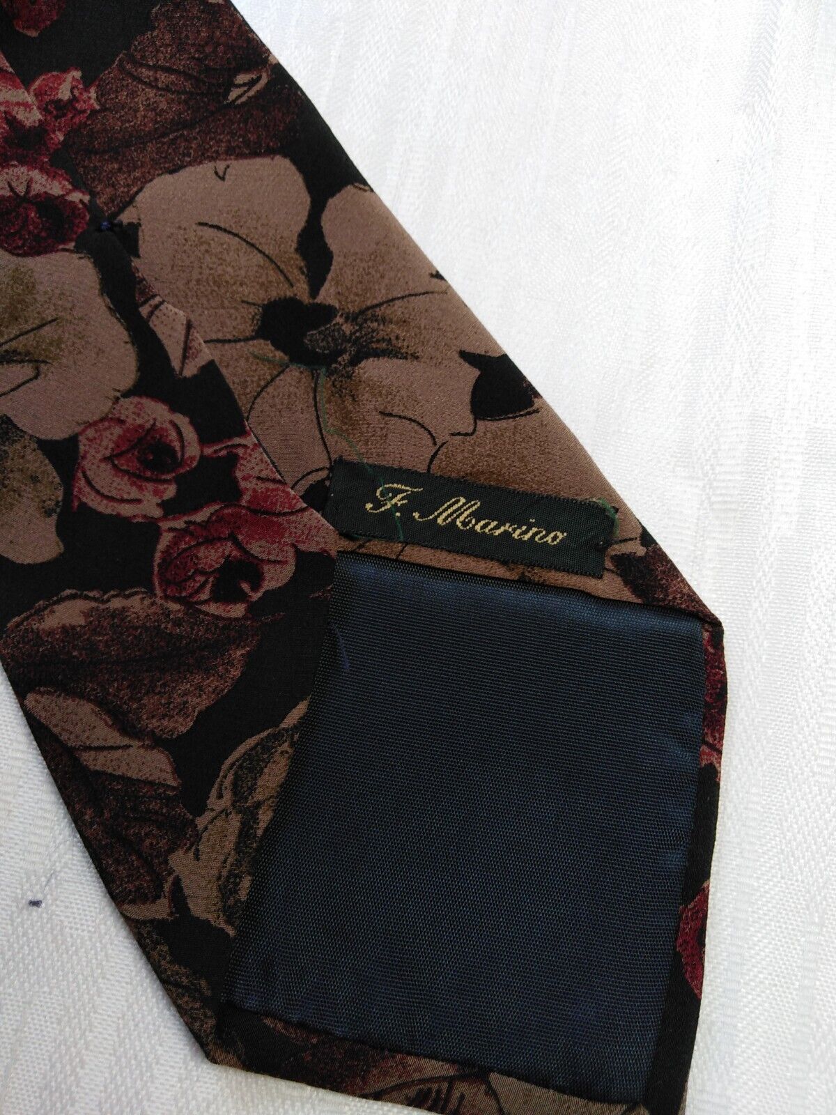 F.MARINO NAPOLI SILK TIE SETA CRAVATTA NECKTIE MADE IN ITALY VINTAGE CLASSIC