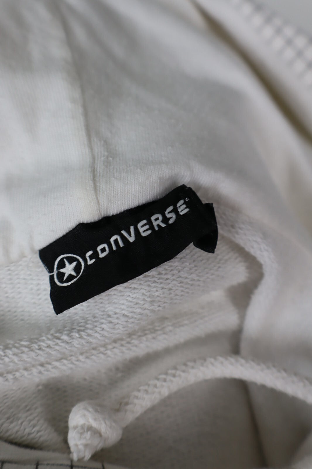 CONVERSE ALL STAR FELPA CAPPUCCIO COTONE UOMO Tg L MAN JACKET SWEATSHIRT VINTAGE