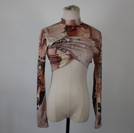 FRWRD FORWARD MAGLIA CANOTTA DONNA TG. M WOMAN CASUAL VINTAGE T-SHIRT TOP