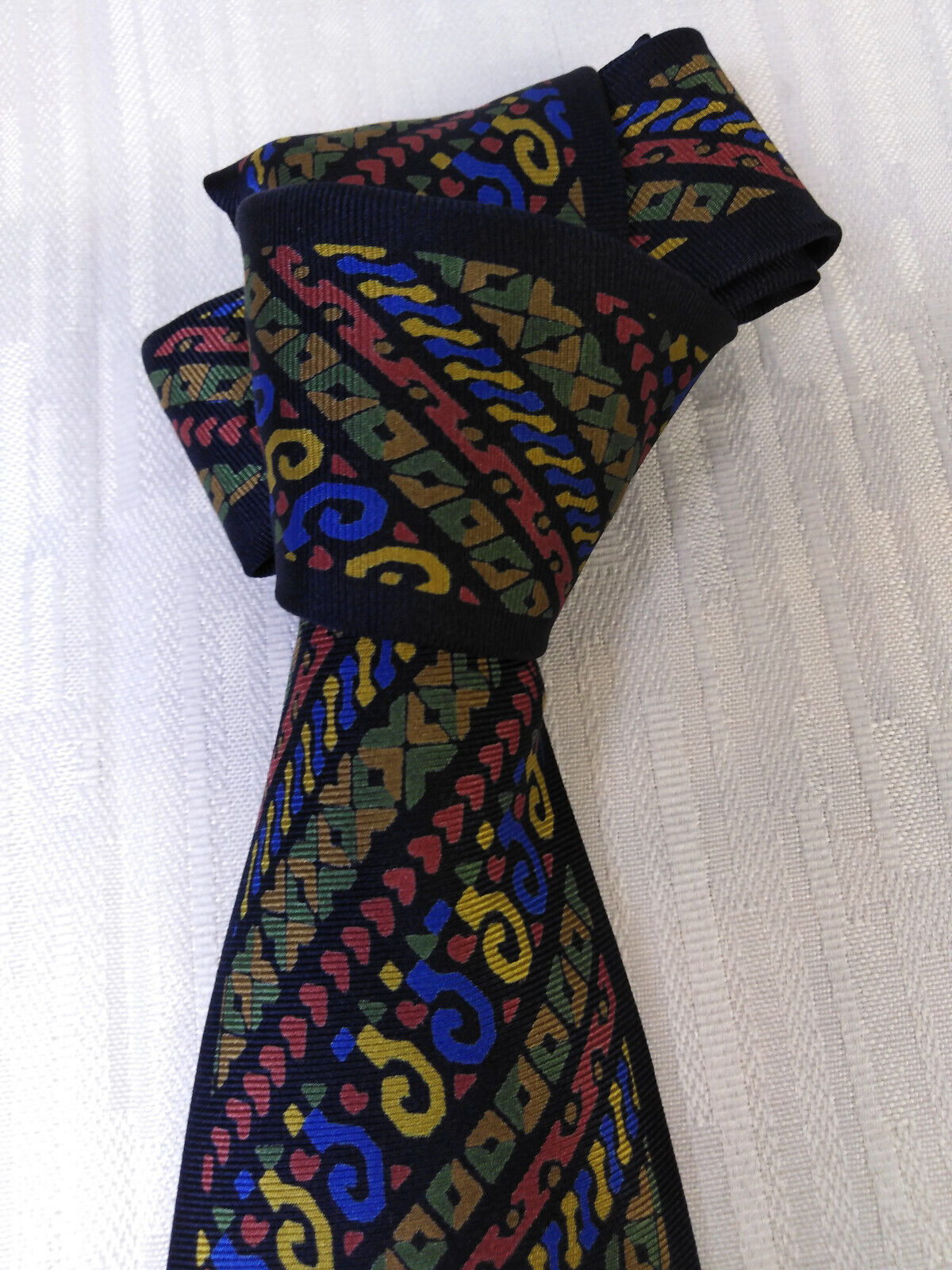 MILA SHON 100% SILK TIE SETA CRAVATTA NECKTIE MADE IN ITALY