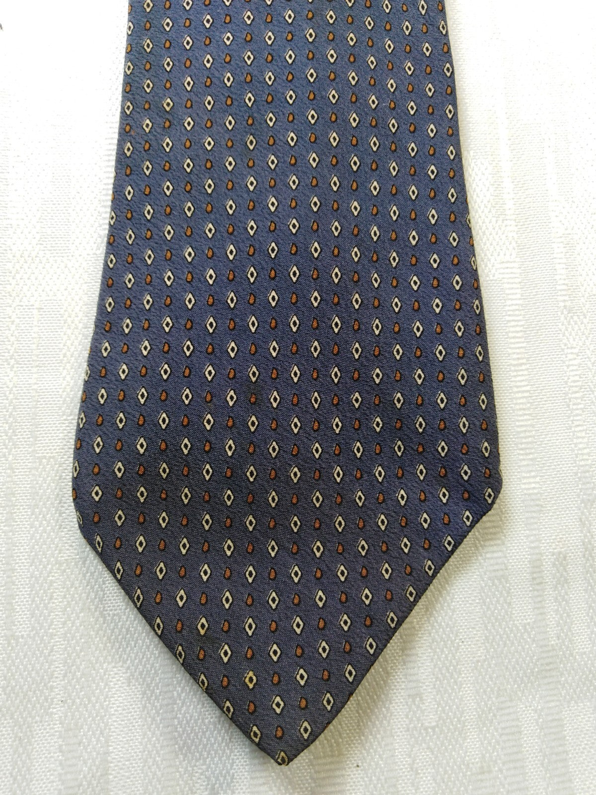 ANGELO MARINO 100% SILK TIE SETA CRAVATTA NECKTIE ITALY VINTAGE CLASSIC