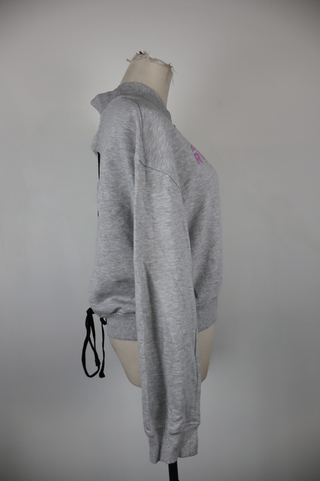 JOHN RICHMOND FELPA DONNA Tg L WOMAN CASUAL VINTAGE SPORT SWEATSHIRT COTONE