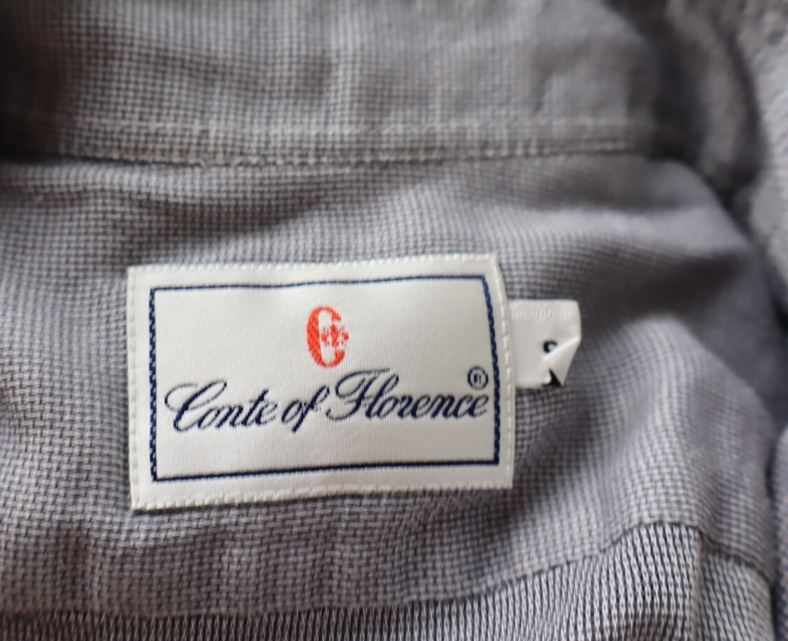 CONTE OF FLORENCE CAMICIA UOMO TG S MAN SHIRT CASUAL VINTAGE COTONE COTTON