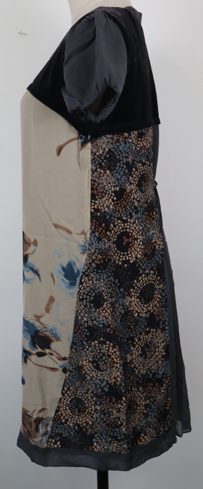 LIU JO VESTITO DONNA TG. 44 WOMAN CASUAL VINTAGE DRESS ABITO SETA SILK