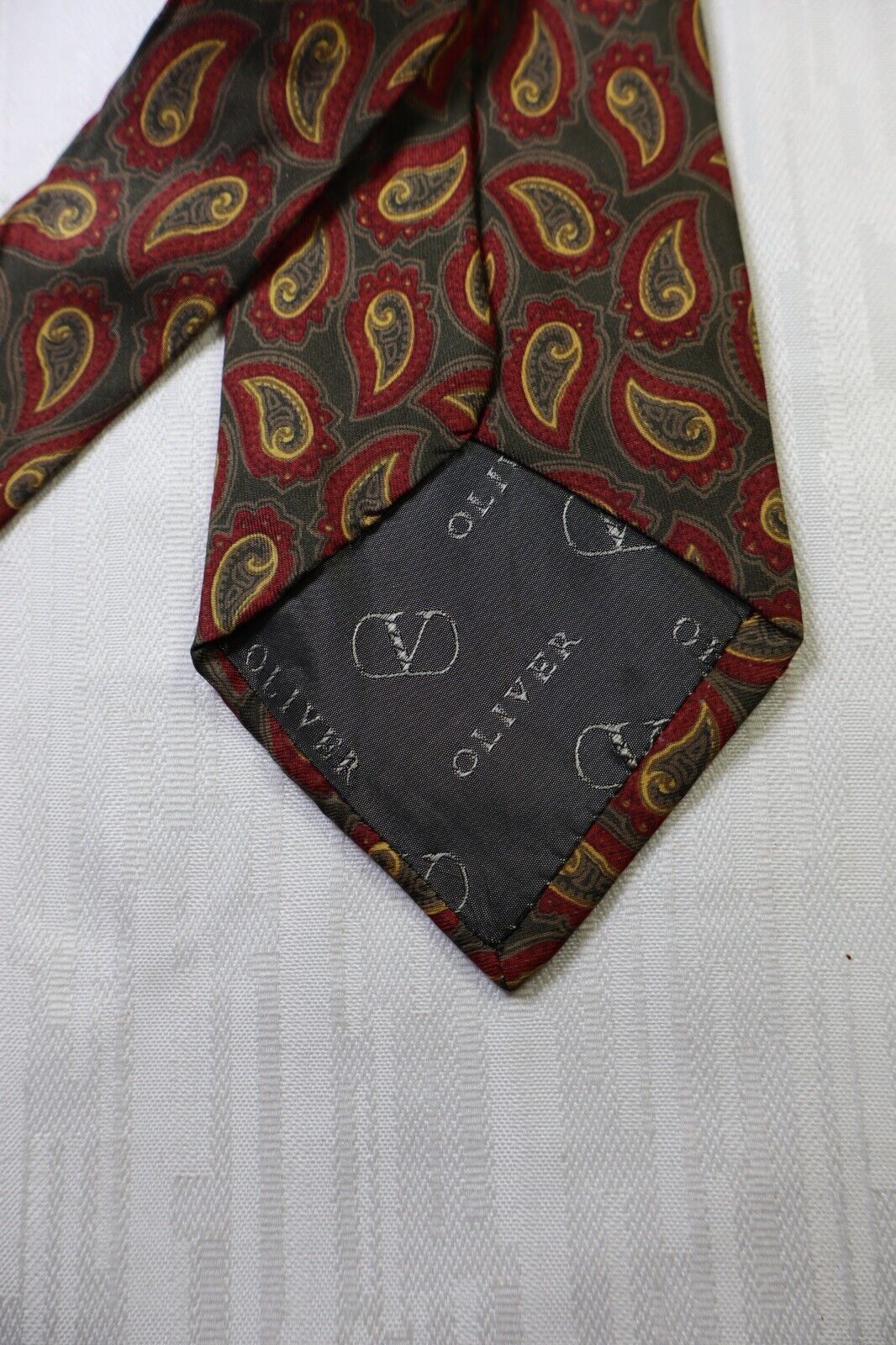 OLIVER by VALENTINO 100%  SILK TIE SETA CRAVATTA NECKTIE MADE IN ITALY