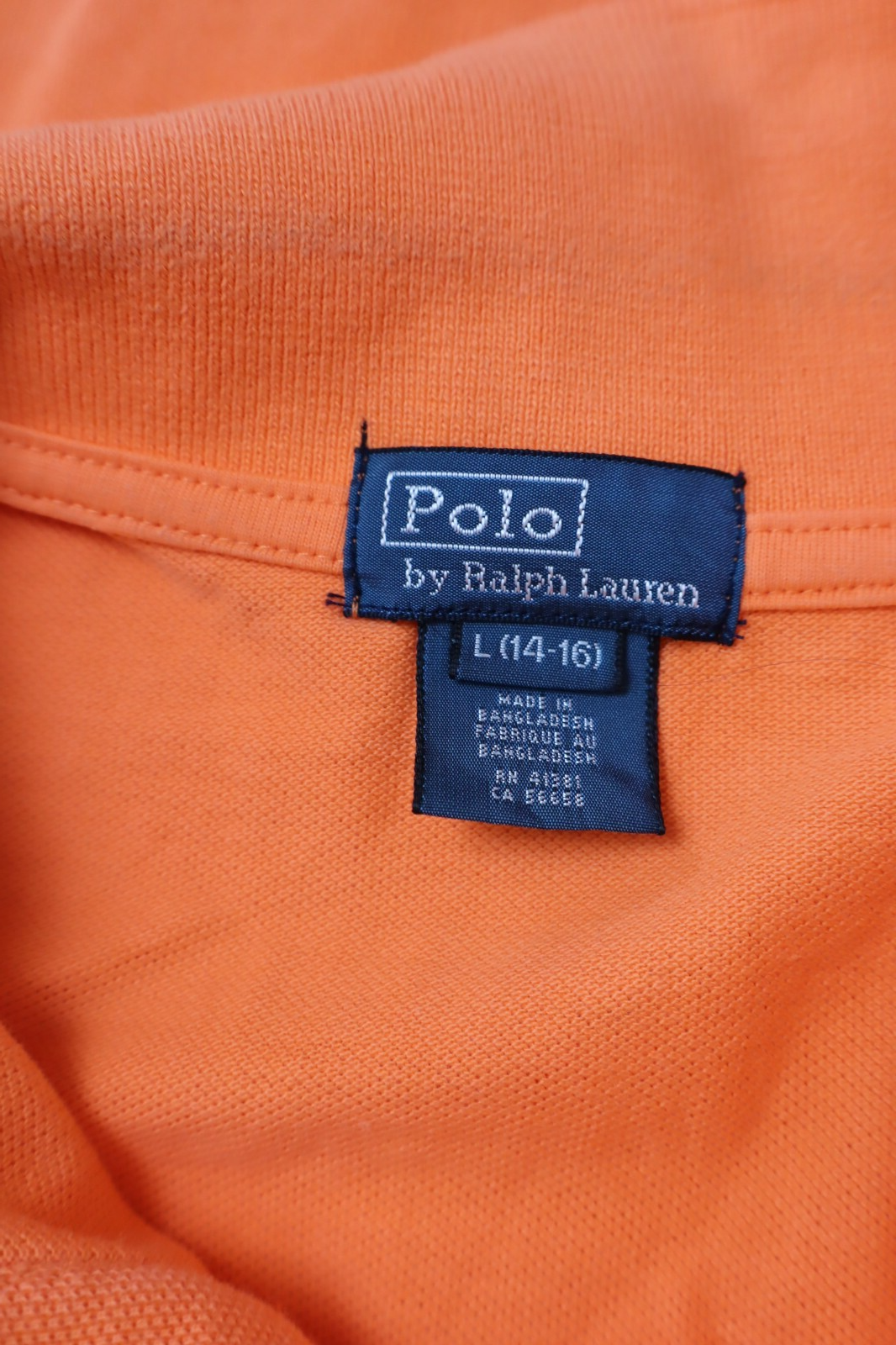 RALPH LAUREN MAGLIA POLO RAGAZZO BOY COTONE L 14-16 COTTON SHIRT CASUAL VINTAGE