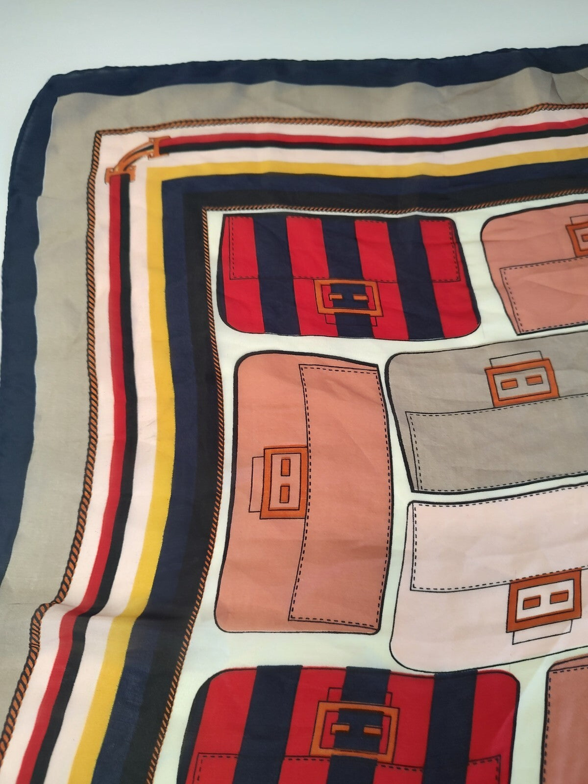FOULARD 100% SILK SETA SCARVES SCARF SQUARE MADE ITALY