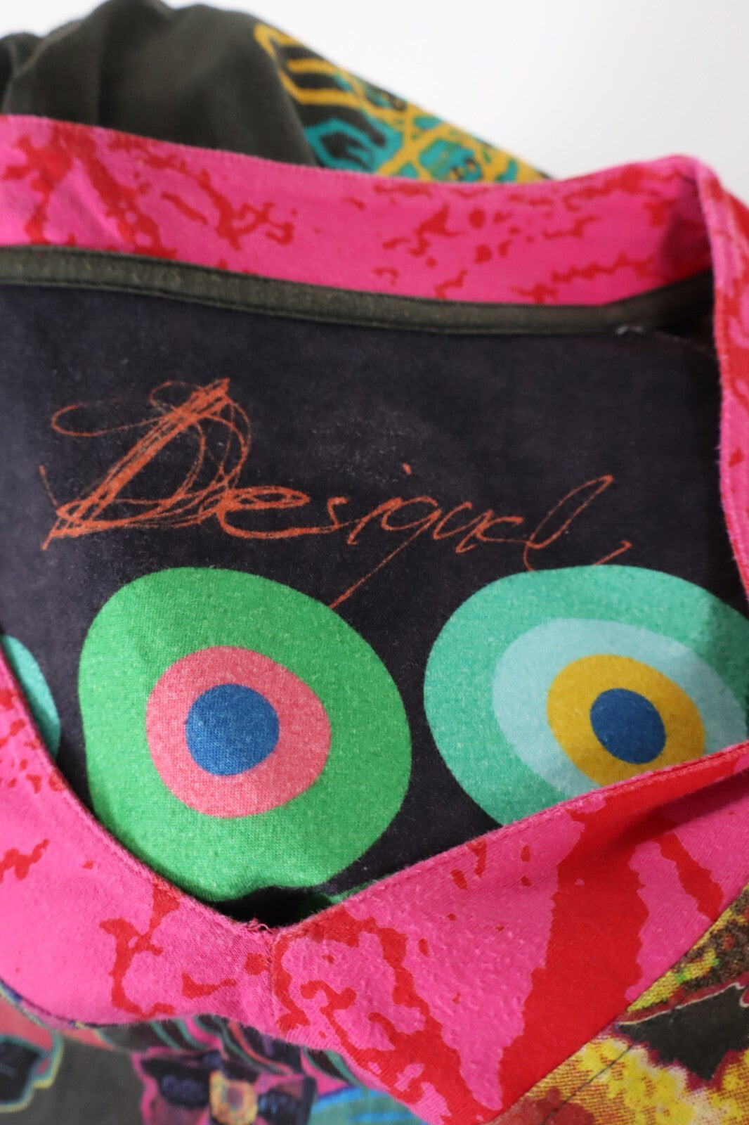 DESIGUAL VESTITO DONNA TG. S WOMAN CASUAL VINTAGE DRESS ITALIA COTONE