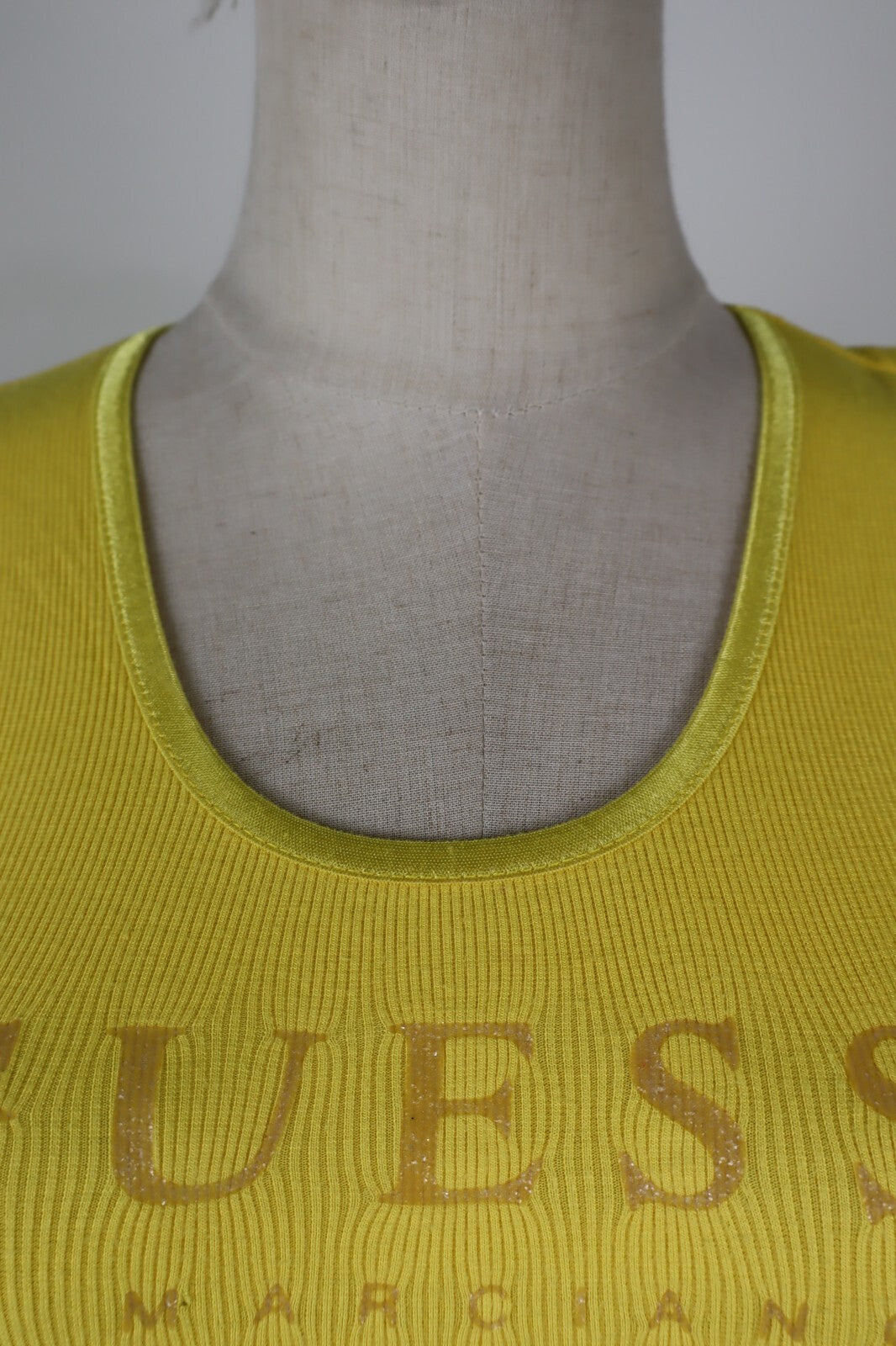 GUESS BY MARCIANO MAGLIA DONNA TG. 2 WOMAN CASUAL VINTAGE T-SHIRT  TOP LOGO