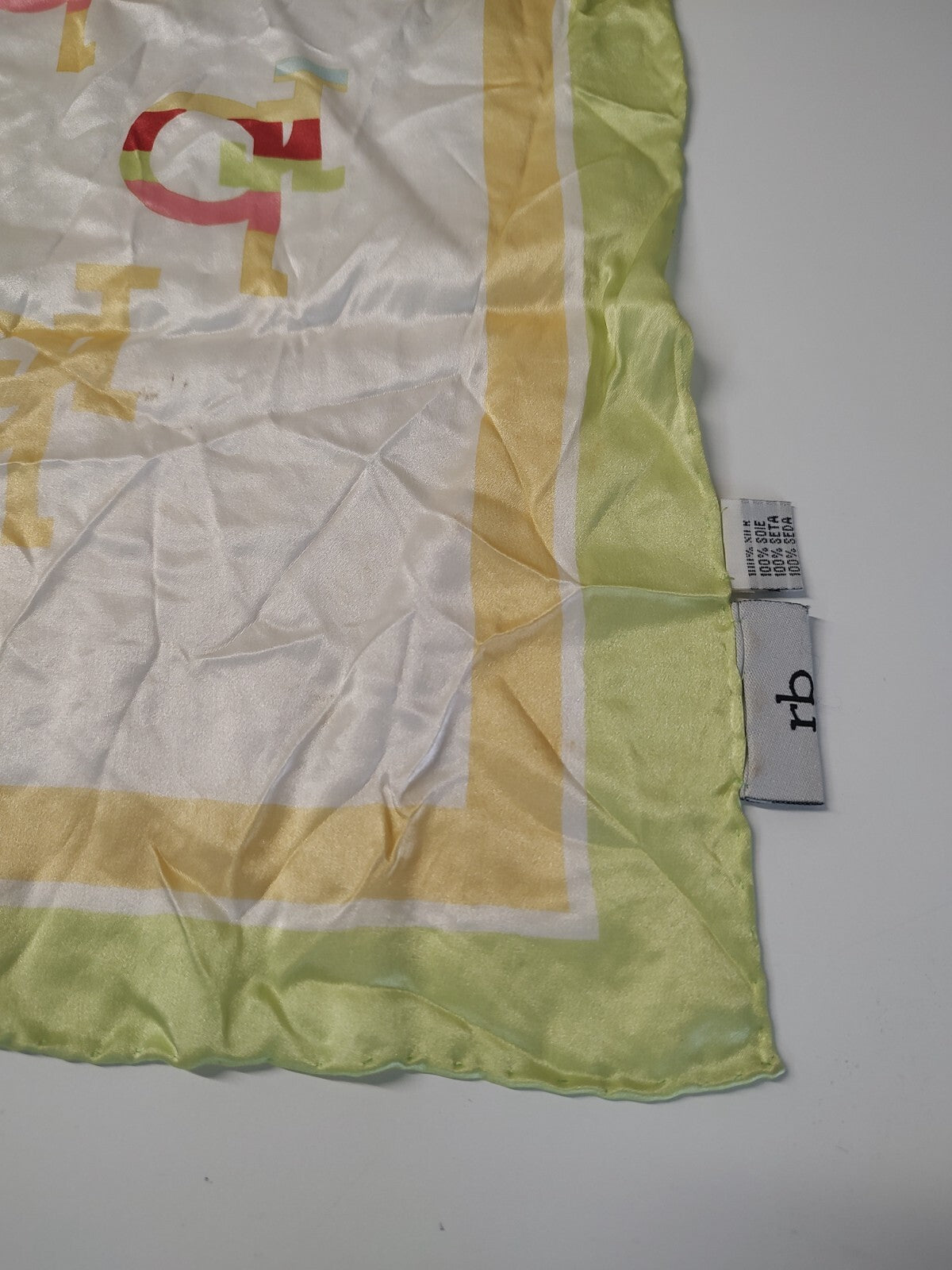 ROCCOBAROCCO FOULARD 100% SILK SETA SCARVES SCARF SQUARE MADE ITALY