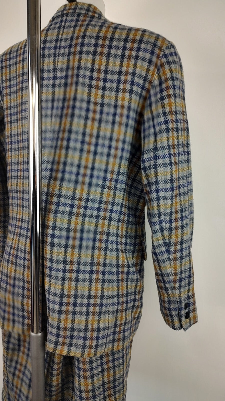 COLMAR COMPLETO DONNA Tg. 46 GIACCA GONNA DRESS VINTAGE CASUAL SUIT LANA TARTAN