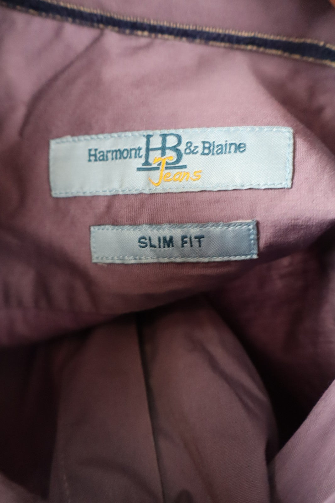 HARMONT & BLAINE CAMICIA COTONE SHIRT UOMO Tg L MAN VINTAGE CASUAL COTTON SLIM