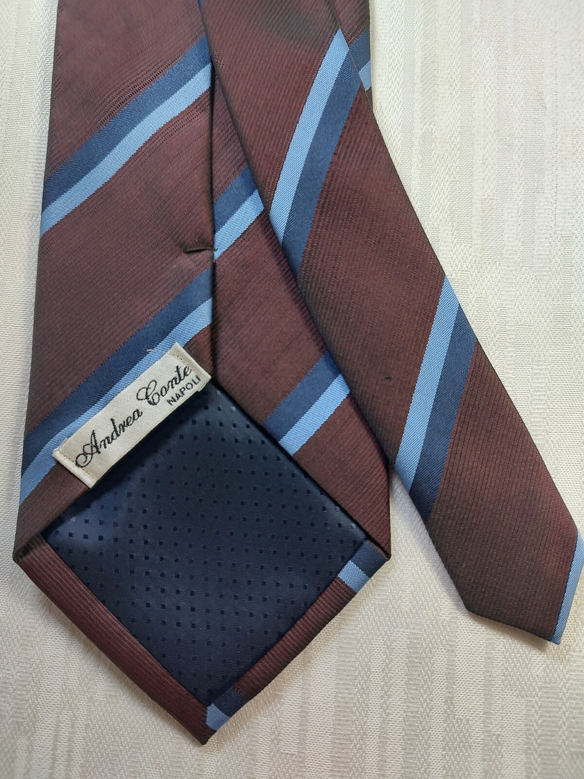 ANDREA CONTE NAPOLI 100% SILK TIE SETA CRAVATTA NECKTIE MADE IN ITALY CLASSIC
