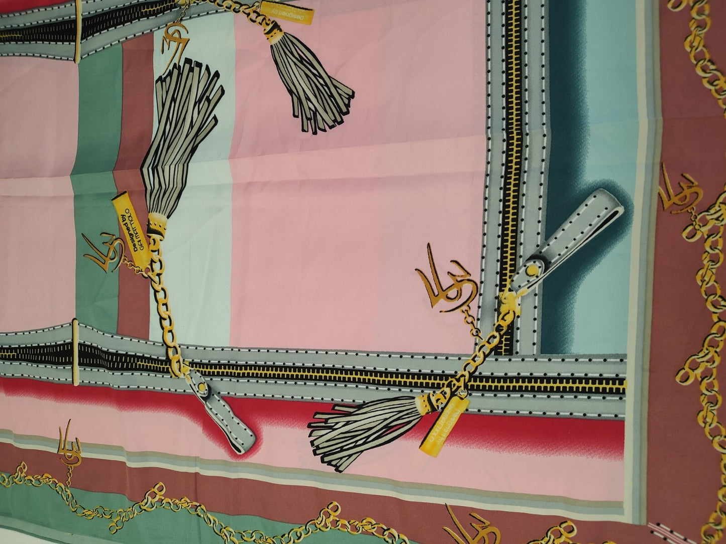 DESIGUAL BY GAI MATTIOLO FOULARD SCARVES SCARF RECTANGLE SETA MADE IN ITALY
