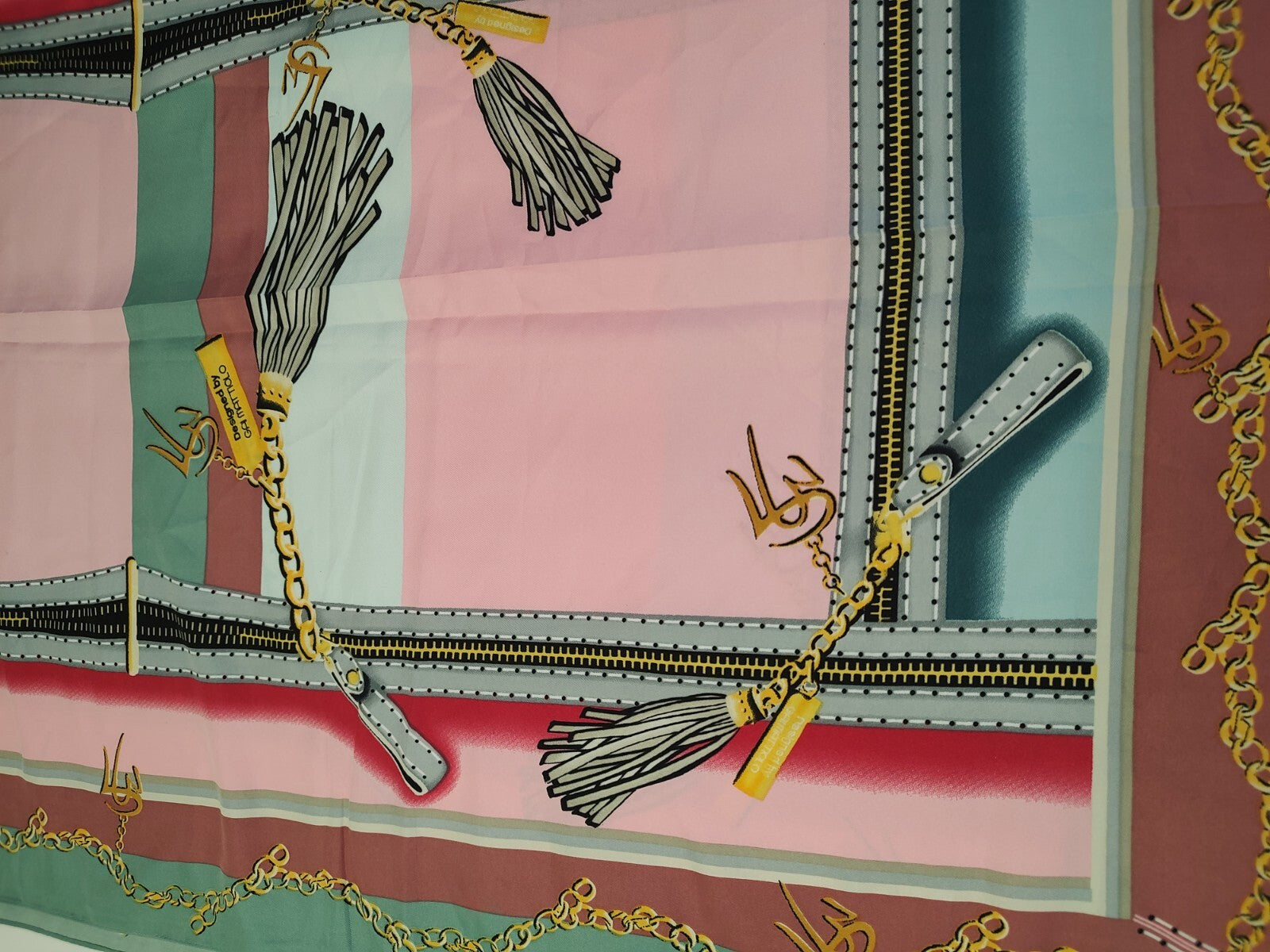 DESIGUAL BY GAI MATTIOLO FOULARD SCARVES SCARF RECTANGLE SETA MADE IN ITALY