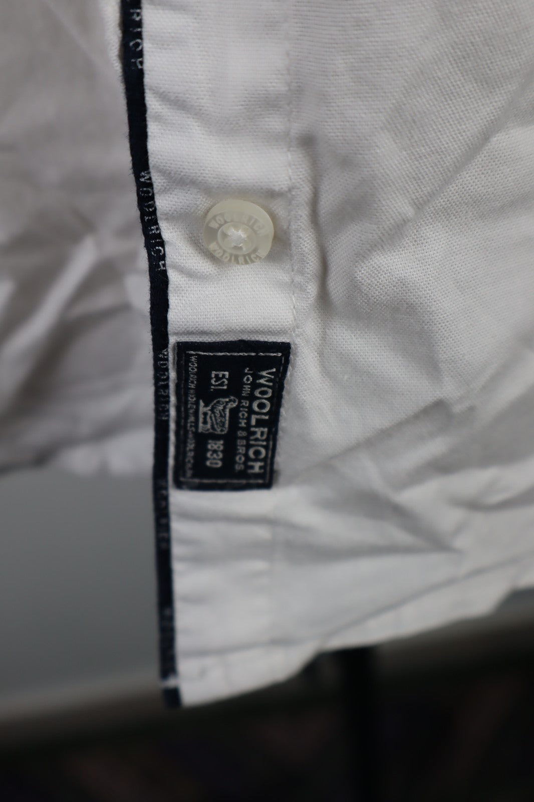 WOOLRICH CAMICIA BLUSA DONNA TG S WOMAN SHIRT CASUAL VINTAGE  LOGO COTONE