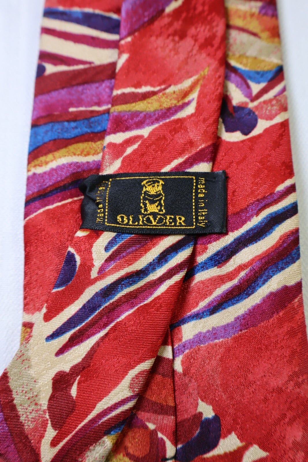 OLIVER by VALENTINO  SILK TIE SETA CRAVATTA NECKTIE MADE IN ITALY