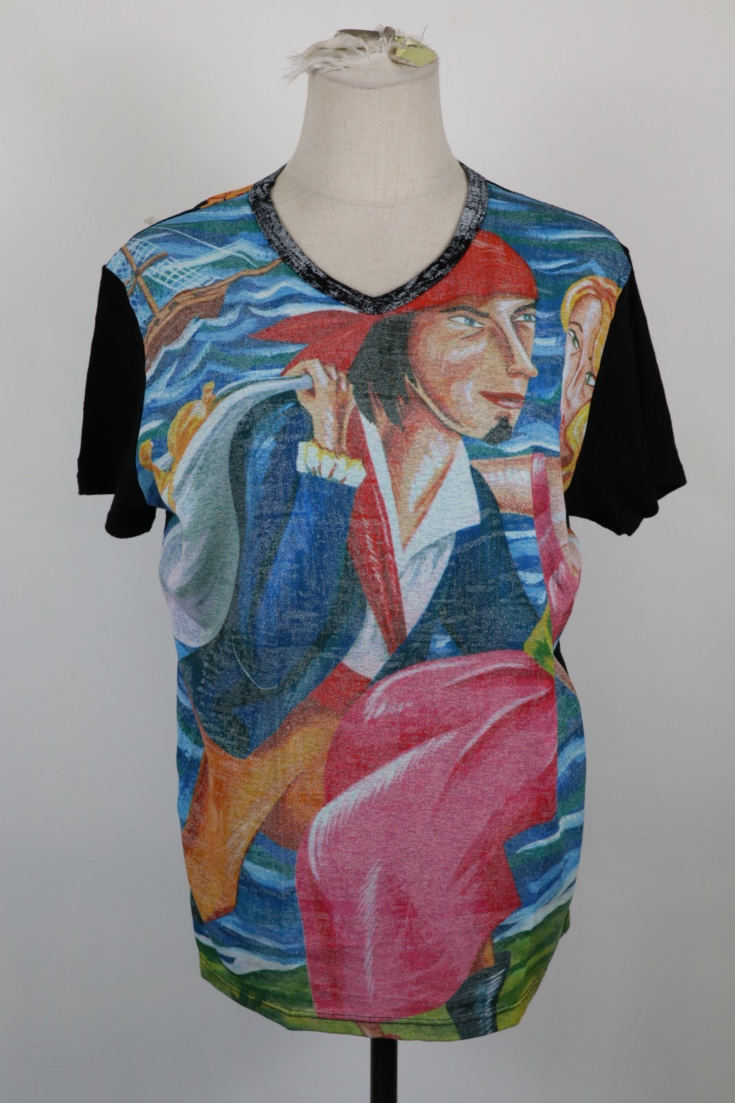 CUSTO BARCELONA MAGLIA LUNGA DONNA TG. 2 WOMAN CASUAL VINTAGE T-SHIRT