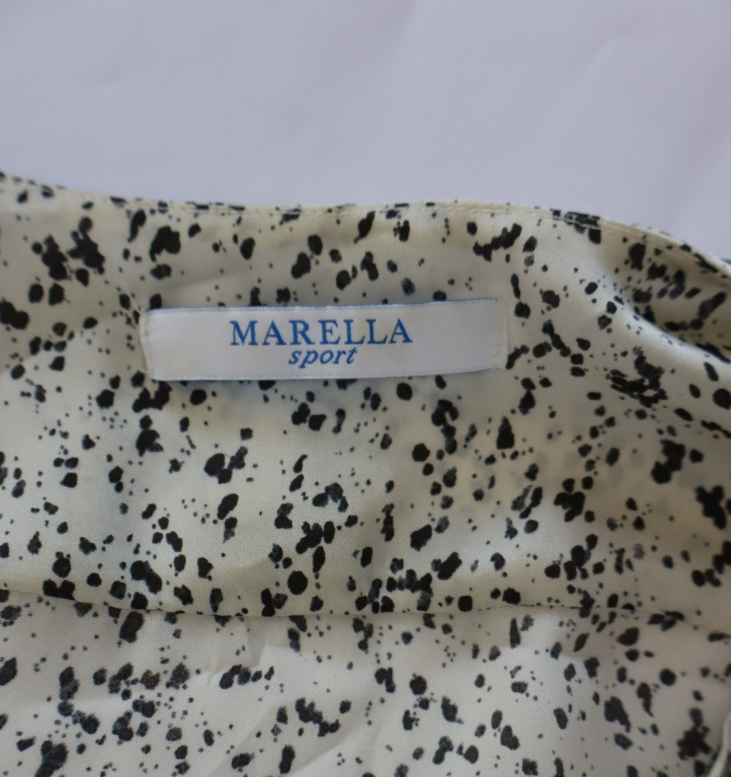 MARELLA SPORT CAMICIA  BLUSA DONNA TG. M WOMAN SHIRT CASUAL VINTAGE RUCHE