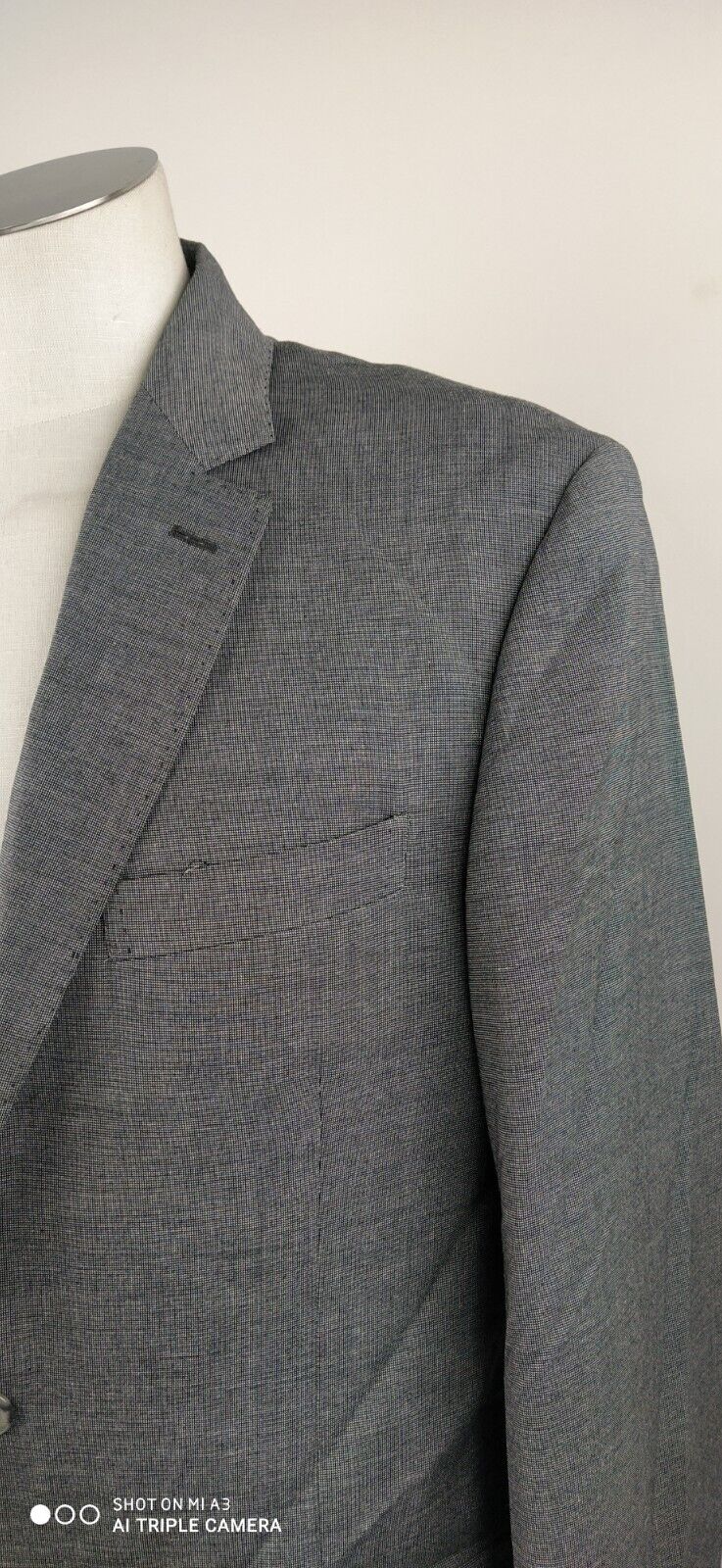 TRUSSARDI JEANS BLAZER GIACCA LANA WOOL UOMO Tg 54 MAN JACKET VINTAGE CASUAL