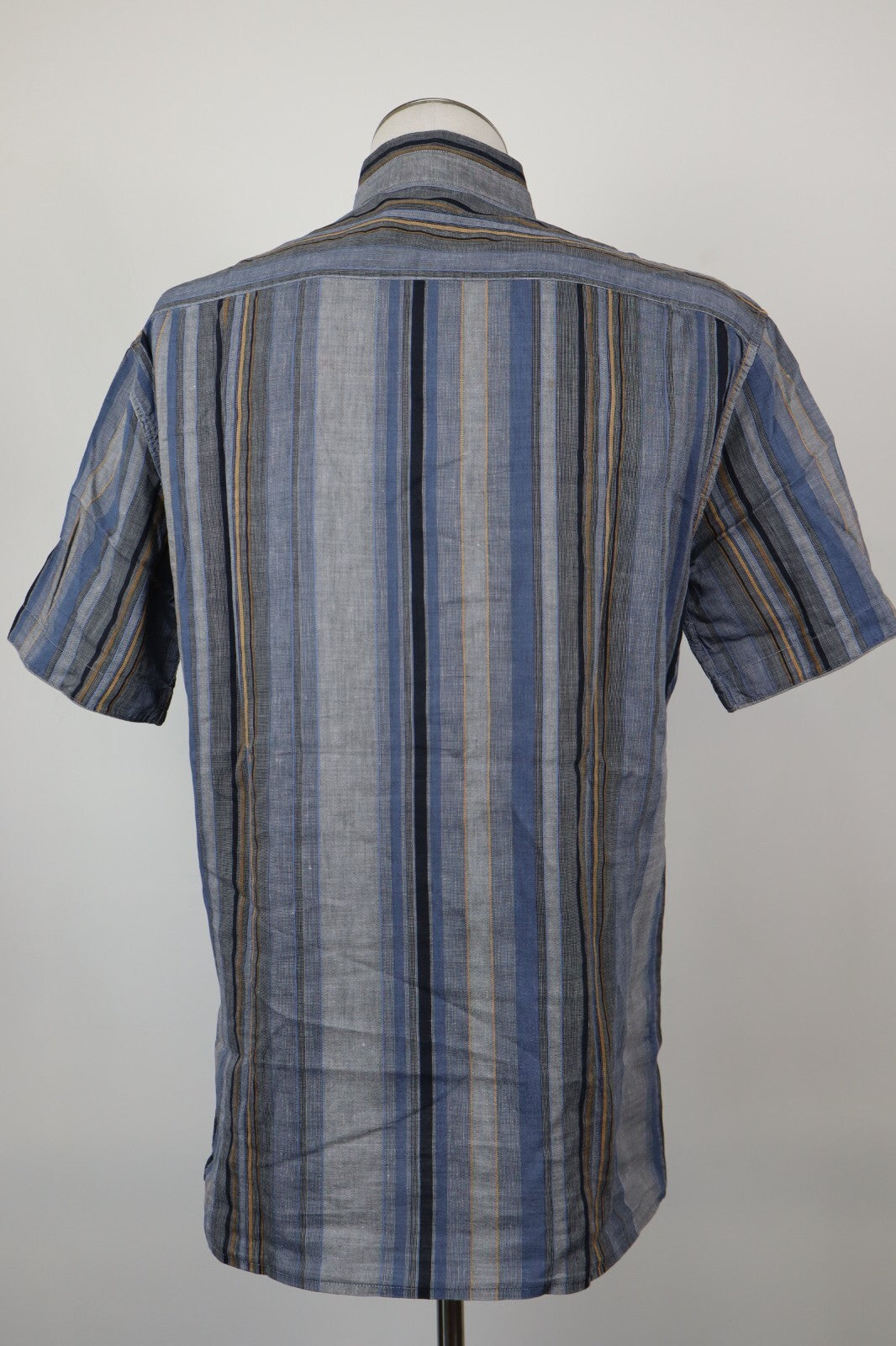 AUSTRALIAN L'ALPINA CAMICIA UOMO COTONE LINO TG. 52 MAN CASUAL VINTAGE SHIRT