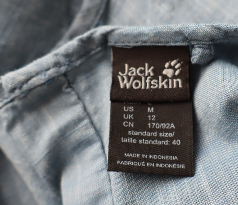 JACK WOLFSKIN MAGLIA DONNA TG. M WOMAN T-SHIRT CASUAL VINTAGE COTONE COTTON