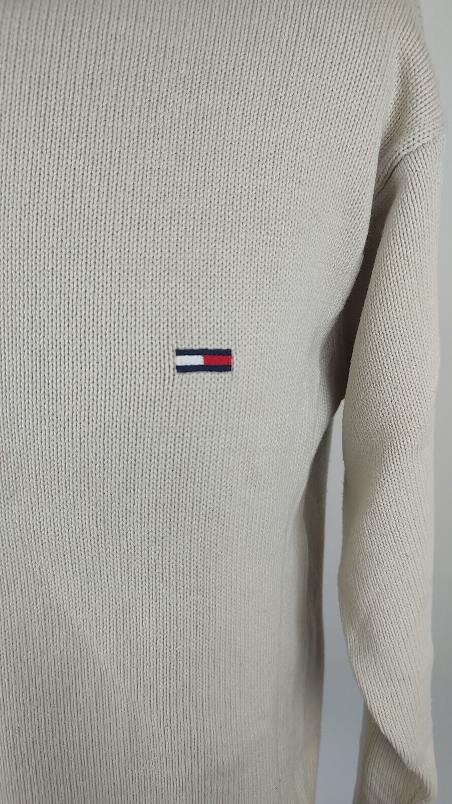 TOMMY HILFIGER MAGLIONE VINTAGE COTONE UOMO Tg. M MAN SWEATER CASUAL