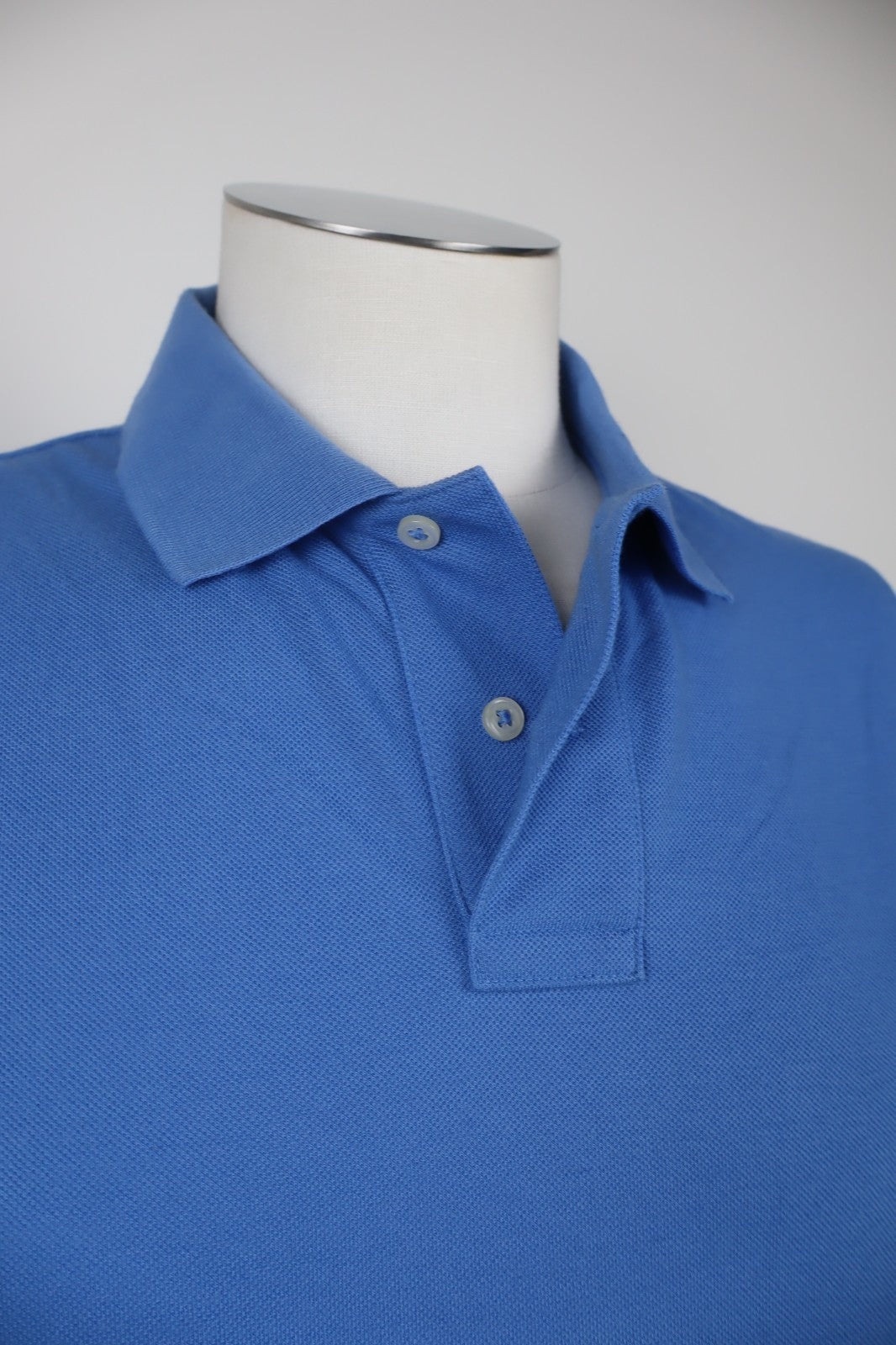 RALPH LAUREN MAGLIA POLO UOMO COTONE TG. XL MAN COTTON SHIRT BLU CASUAL LOGO