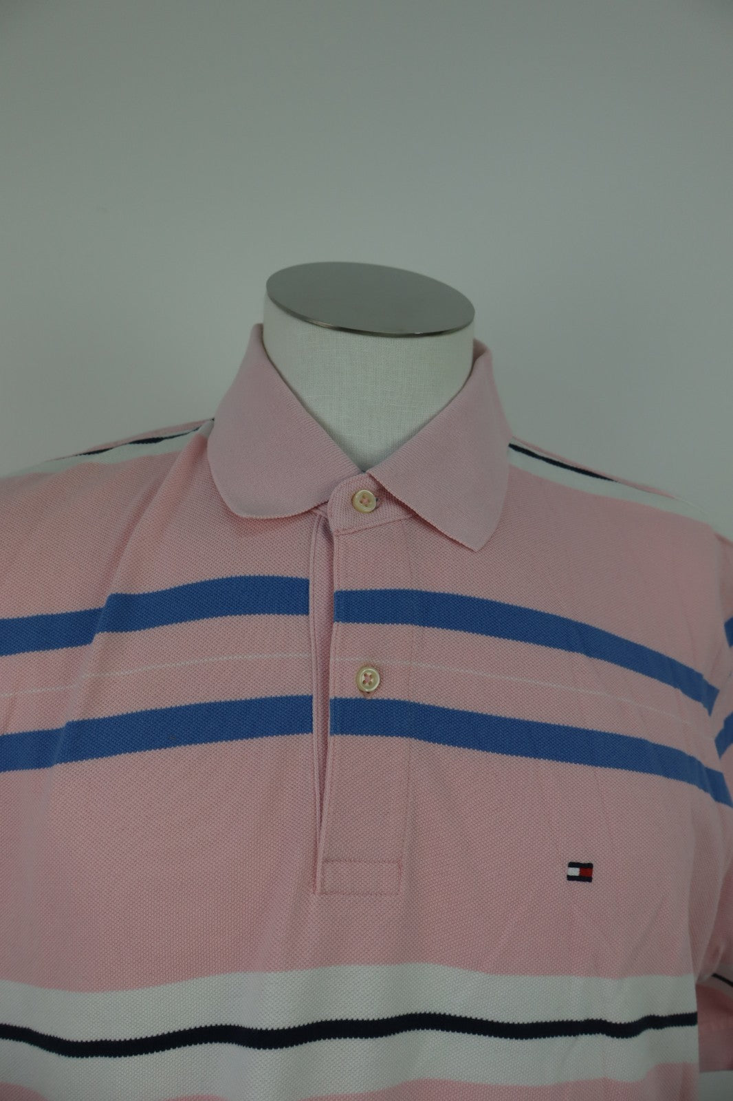 TOMMY HILFIGER POLO MAGLIA UOMO TG XL MAN T-SHIRT CASUAL VINTAGE COTONE