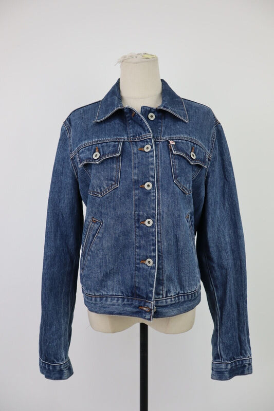 CASUCCI JEANS GIUBBINO DONNA Tg. XL WOMAN CASUAL JACKET COTONE DENIM