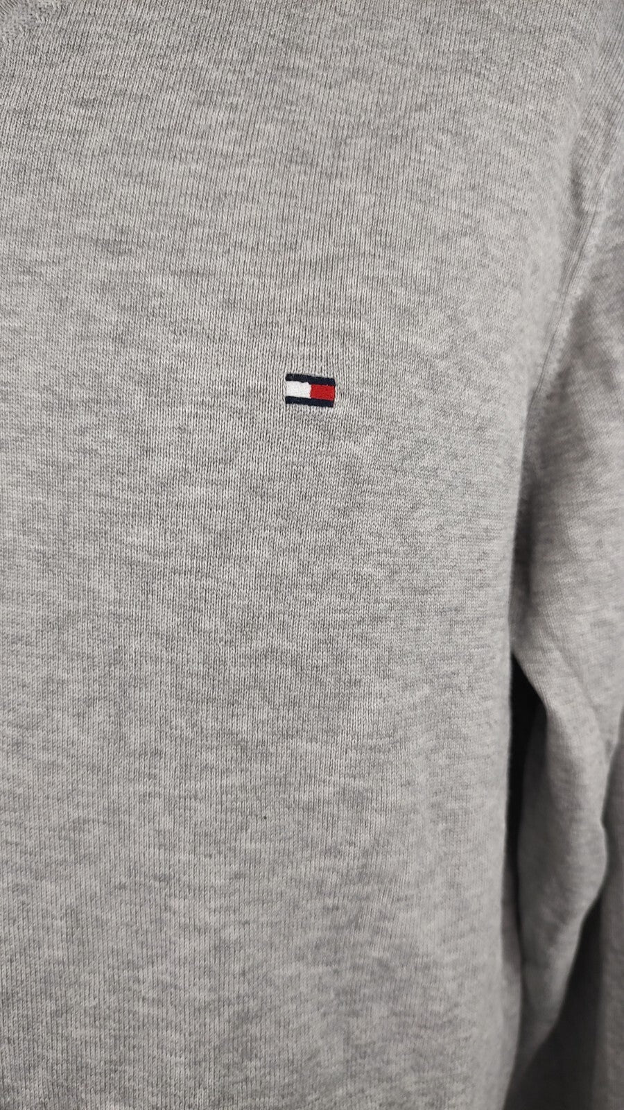 TOMMY HILFIGER MAGLIONE COTONE SETA VINTAGE UOMO 2XL MAN SWEATER CASUAL VINTAGE