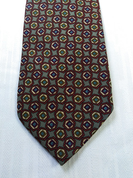 GABRIELE MOLTENI 100% SILK TIE SETA CRAVATTA NECKTIE MADE IN ITALY CLASSIC