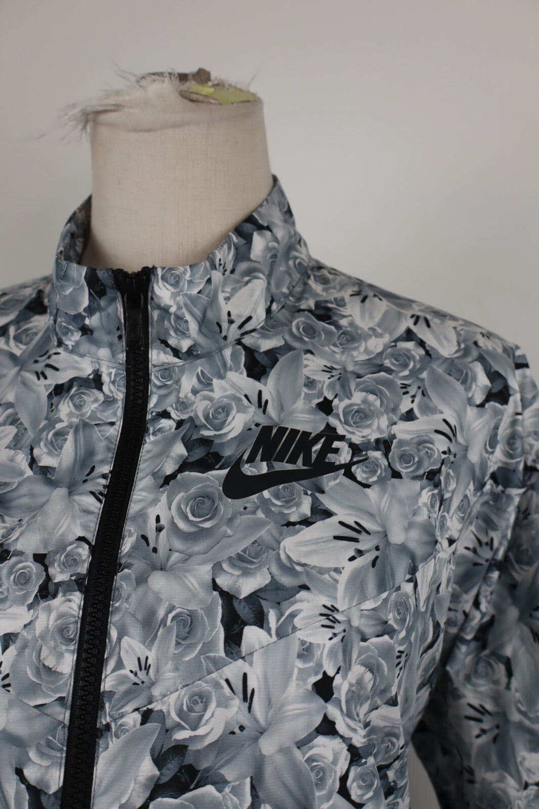 NIKE JACKET GIACCA FELPA CON ZIP CERNIERA DONNA Tg M WOMAN CASUAL VINTAGE SPORT