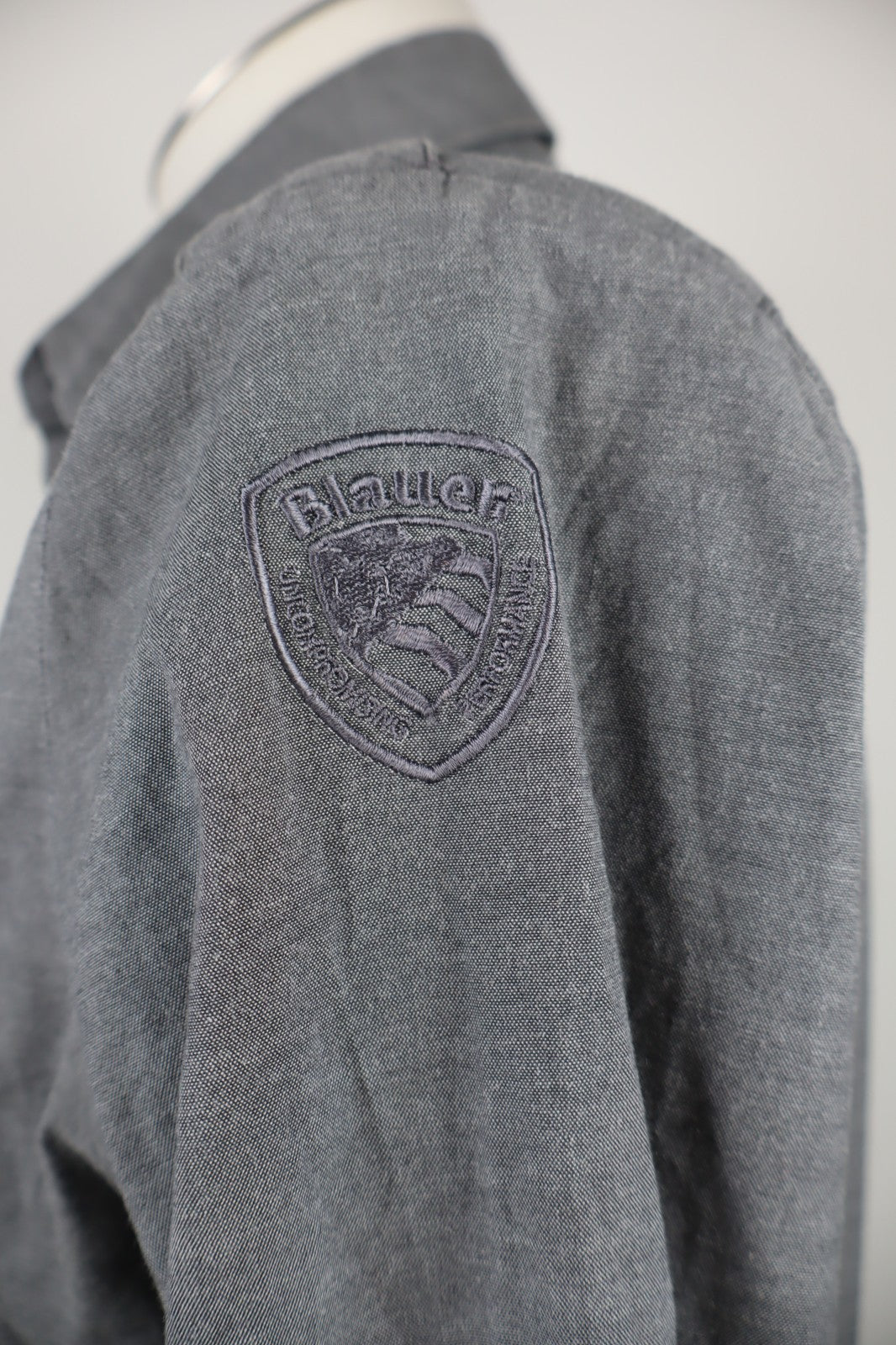 BLAUER CAMICIA MANICHE LUNGHE UOMO COTONE TG M MAN CASUAL VINTAGE SHIRT COTTON