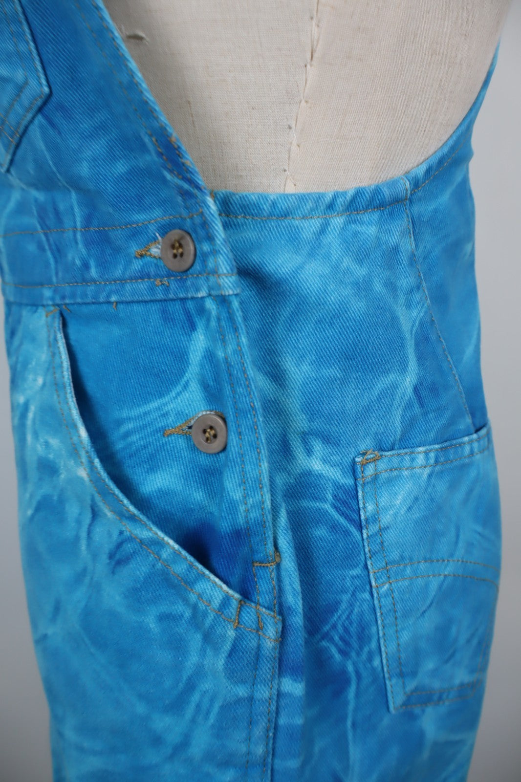 GAS VESTITO SALOPETTE JEANS DONNA TG. S WOMAN CASUAL VINTAGE DRESS ABITO