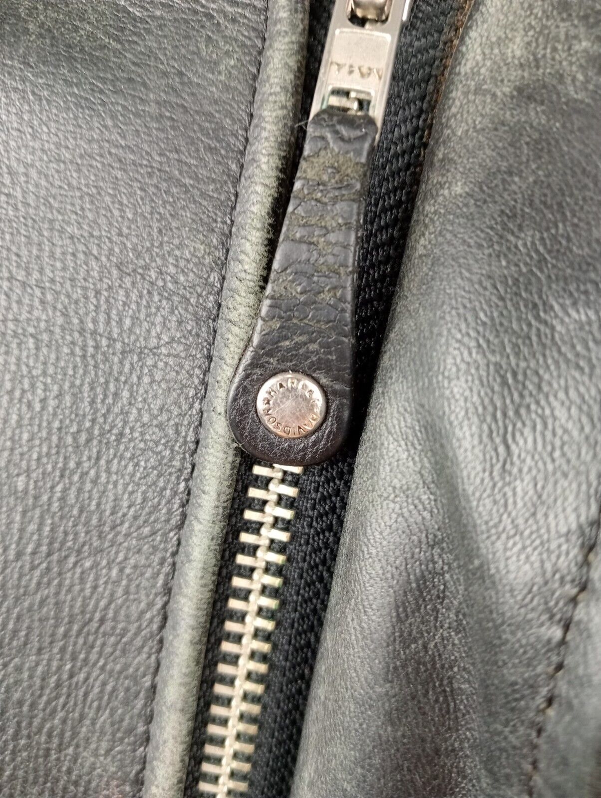 HARLEY DAVIDSON GIUBBINO PELLE MOTO LEATHER GIACCA UOMO Tg L MAN CASUAL JACKET